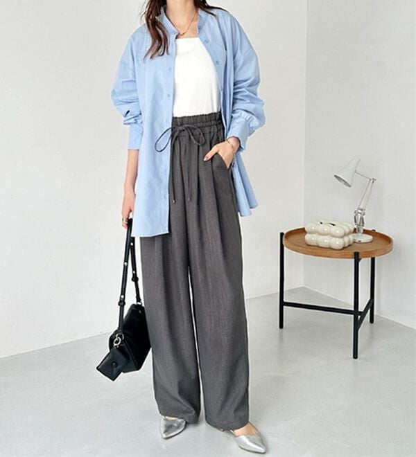 GeeRA（ジーラ）の「【体型カバー】上品なのにラクちんワイドパンツ（フルレングスパンツ）」｜詳細画像