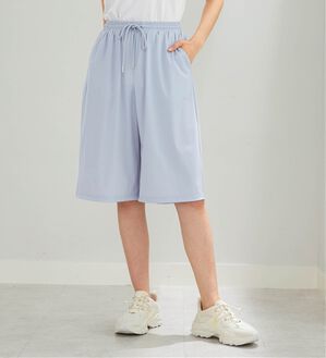 BELLUNA（ベルーナ）の「ヒンヤリ爽快！ゆったりハーフパンツ（その他パンツ）」｜サックス