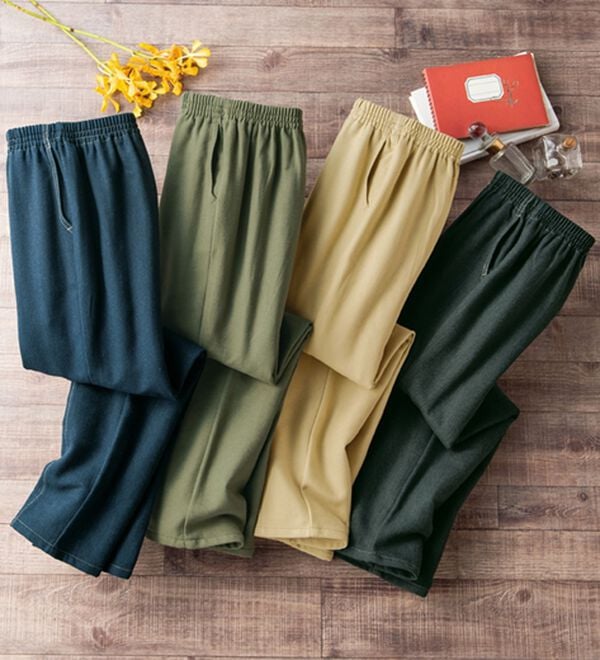 ルフラン（ルフラン）の「日本製肌に優しいあったか楽ラクパンツ（フルレングスパンツ）」｜詳細画像