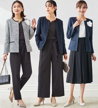 RANAN（ラナン）の「【４点セット】洗える！選べるボトムスーツセット（パンツスーツ）」