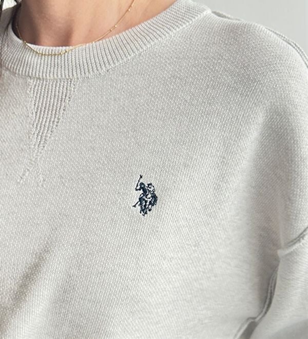 GeeRA（ジーラ）の「【U.S. POLO ASSN.】スウェットライクニット（ニット・セーター）」｜詳細画像