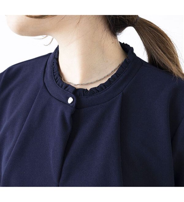 BELLUNA（ベルーナ）の「ジョーゼット素材衿フリルブラウス（ブラウス）」｜詳細画像