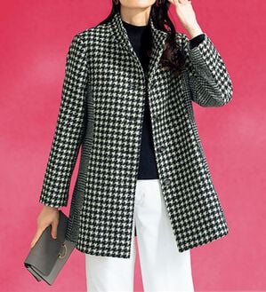 ルフラン（ルフラン）の「モノトーン切替デザインコート＜クルティーン＞（ロングコート）」｜モノトーン系