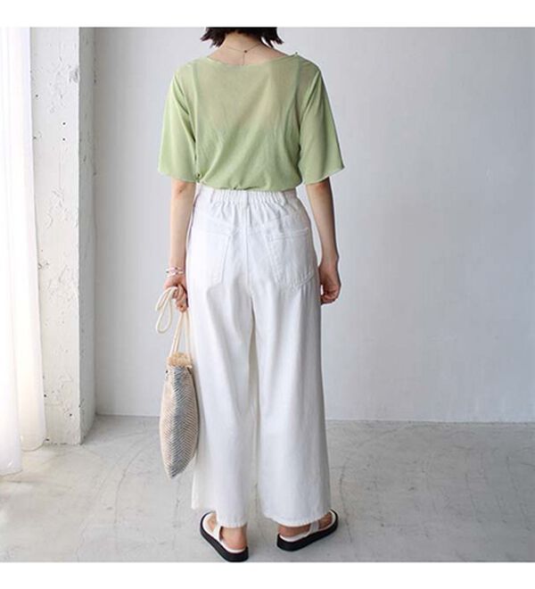 GeeRA（ジーラ）の「Ｖネックシャーリングカットソー（カットソー）」｜詳細画像