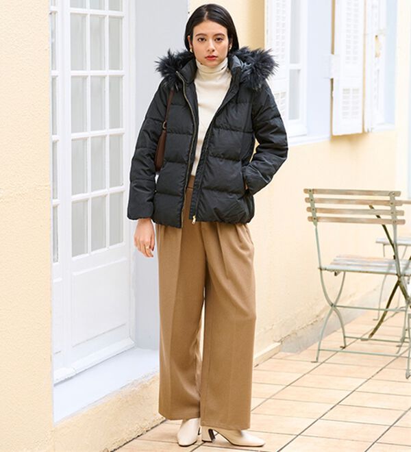 リアルファー付ダウンショートコート - ベルーナ【公式】