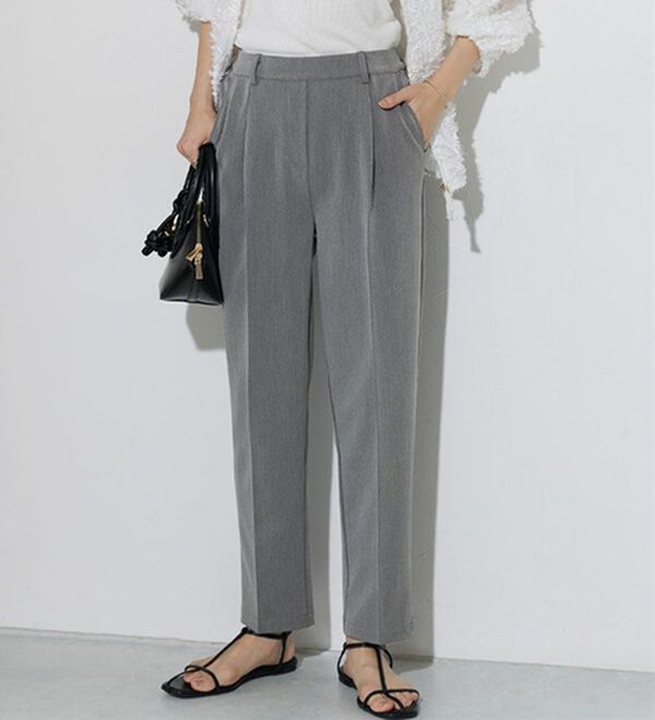 Pierrot（ピエロ）の「【選べる丈】高見えゆるテーパードパンツ（フルレングスパンツ）」｜詳細画像