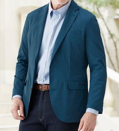 「＜ダンロップ・リファインド＞さらっと軽快サッカーテーラード（メンズジャケット）」