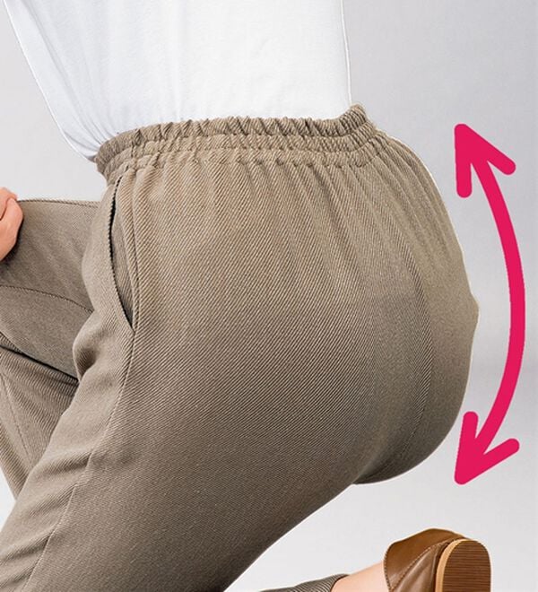 ルフラン（ルフラン）の「日本製肌に優しい綿混ラク楽パンツ（その他パンツ）」｜詳細画像