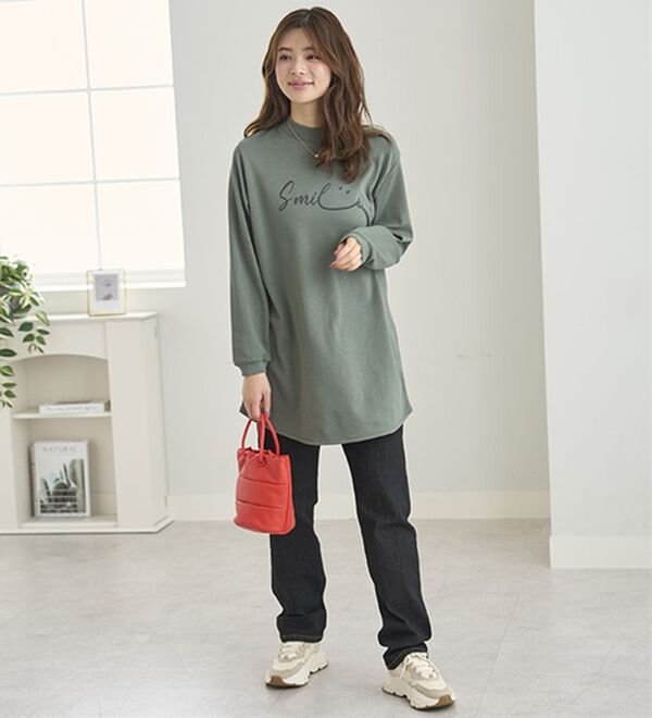 BELLUNA（ベルーナ）の「【メルティポンチ】プリントチュニック（チュニック）」｜詳細画像