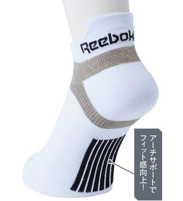 「【６足組】＜リーボック＞爽快！多機能スニーカーソックス（メンズ靴下・タイツ）」｜詳細画像