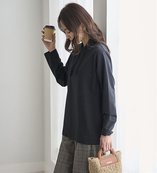 BELLUNA（ベルーナ）の「【２枚セット】大人カジュアルプルオーバー（カットソー）」｜詳細画像