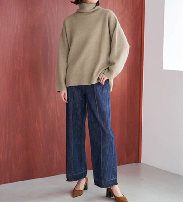 RANAN（ラナン）の「フォックス入りタートルネックニットプルオーバー（ニット・セーター）」｜詳細画像