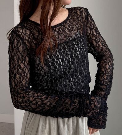 RANAN（ラナン）の「パッチワークレースT（カットソー）」