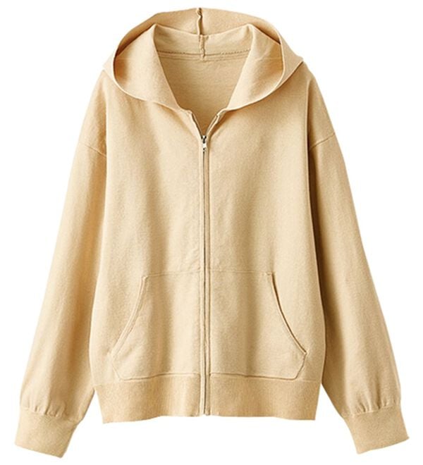 BELLUNA（ベルーナ）の「上品ニット大人顔ジップパーカー（パーカー）」｜詳細画像