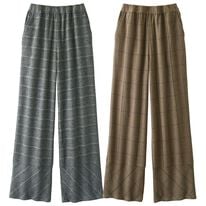 ルフラン（ルフラン）の「【２本組】裾切替ワイドパンツ＜ビオラン＞（ワイドパンツ・ガウチョ）」