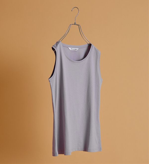 BELLUNA（ベルーナ）の「ヒンヤリ綿１００％大人顔タンクトップ（タンクトップ・キャミソール）」｜詳細画像