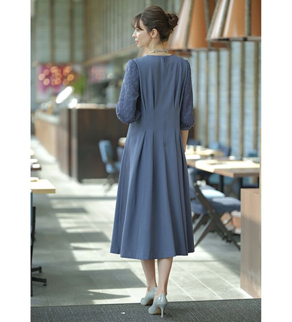 BELLUNA（ベルーナ）の「ゆったり袖レースワンピース（その他ワンピース）」｜詳細画像