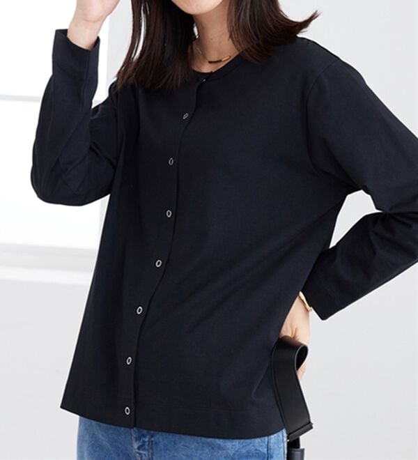 BELLUNA（ベルーナ）の「【接触冷感】ヒンヤリＵＶ対策クルーネックカーディガン（その他カーディガン）」｜詳細画像