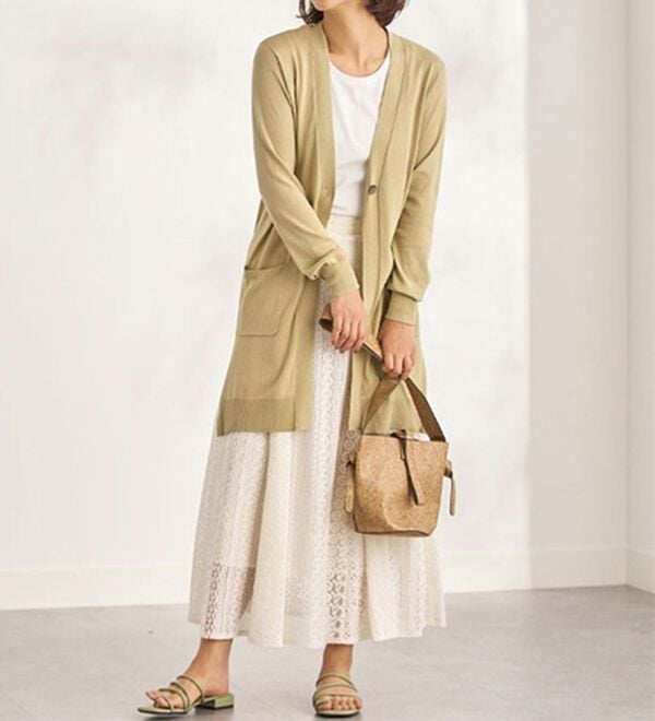 BELLUNA（ベルーナ）の「ヒンヤリ冷感！洗えるロング丈カーディガン（ニットカーディガン）」｜詳細画像