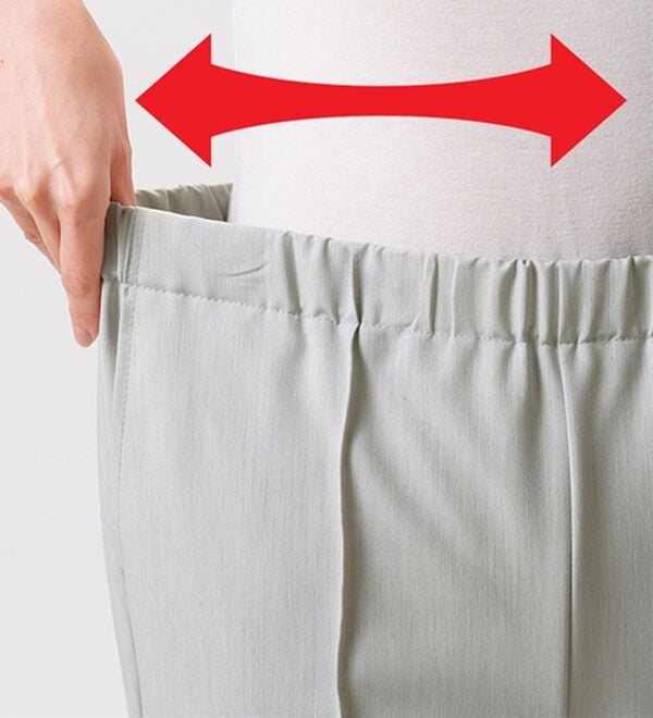 ルフラン（ルフラン）の「【３本組】日本製すっきり見えの上品フレアーパンツ（ワイドパンツ・ガウチョ）」｜詳細画像