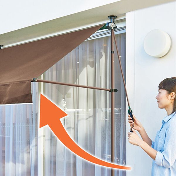 「【８／３まで早割】お買得つっぱり日よけスクリーン（エクステリア・屋外器具）」｜詳細画像