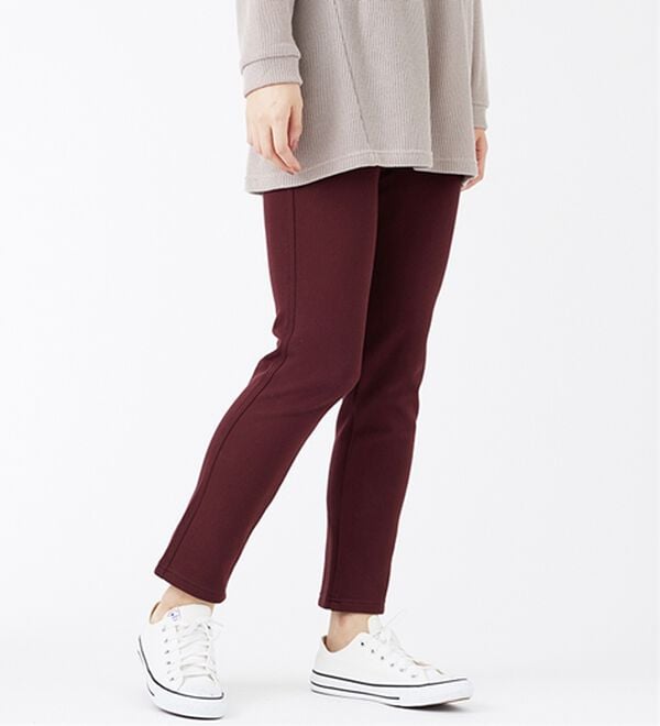 BELLUNA（ベルーナ）の「裏ベロアストレッチ素材レギンスパンツ（フルレングスパンツ）」｜詳細画像
