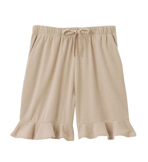 alotta（アロッタ）の「【選べる！】やわらかパイルルームウェア＜ギャザー切替トップス・裾フリルロングパンツ・裾フリルショートパンツ＞（フルレングスパンツ）」｜詳細画像