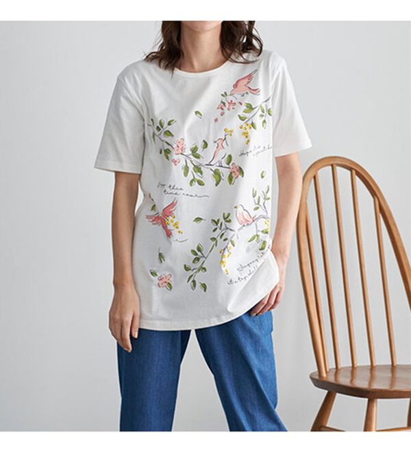 BELLUNA（ベルーナ）の「綿１００％プリントＴシャツ（Tシャツ）」｜詳細画像