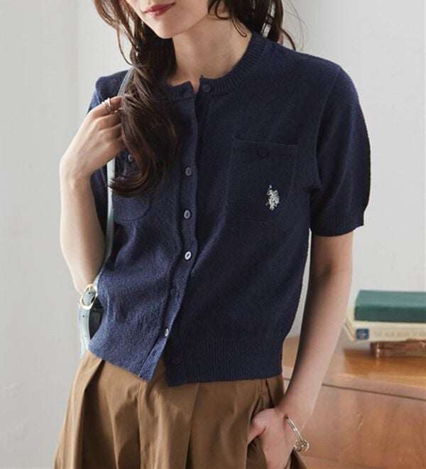 RANAN（ラナン）の「＜U.S.POLO ASSN.＞ コンパクトニットカーデ（ニットカーディガン）」｜詳細画像