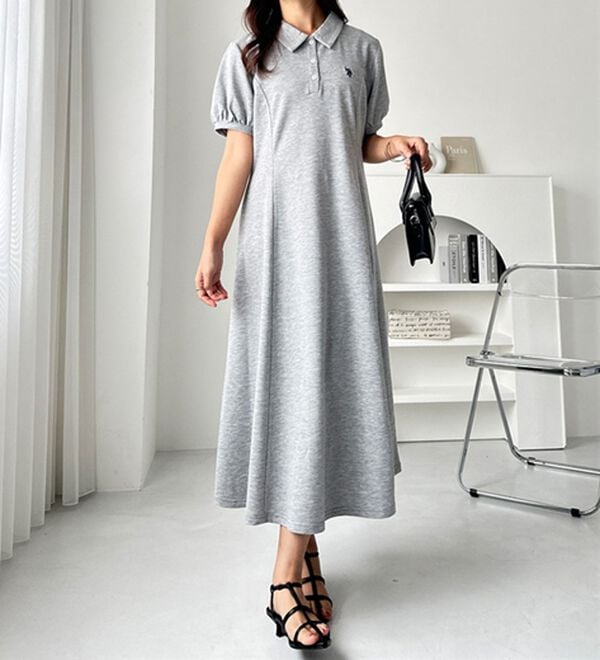 GeeRA（ジーラ）の「【Ｕ．Ｓ．ＰＯＬＯＡＳＳＮ】ポロ衿ワンピ―ス（その他ワンピース）」｜詳細画像