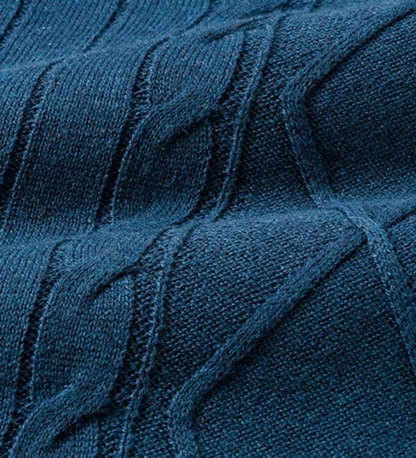 「＜ダンロップ・リファインド＞上質メランジ素材のハーフジップセーター（メンズニット・セーター）」｜詳細画像