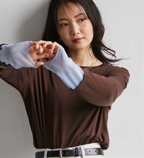 RANAN（ラナン）の「レイヤードスリーブロンＴＥＥ（カットソー）」｜詳細画像