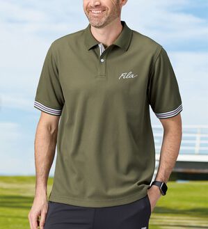 「＜フィラ＞キシリトール加工ワッフルデザインポロ（メンズポロシャツ）」｜詳細画像