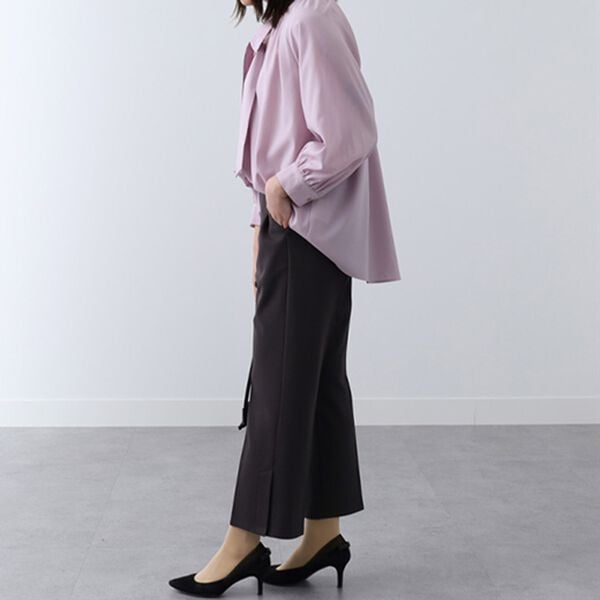 BELLUNA（ベルーナ）の「ジョーゼット裾スリットフレアーパンツ（フルレングスパンツ）」｜詳細画像