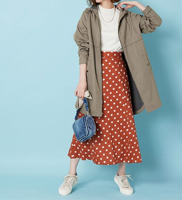 BELLUNA（ベルーナ）の「はっ水加工ボンディング素材ロング丈パーカー（ハーフコート）」｜詳細画像