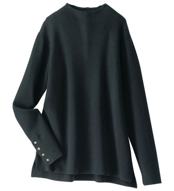 BELLUNA（ベルーナ）の「もちもち袖ボタンニットプルオーバー（ニット・セーター）」｜詳細画像