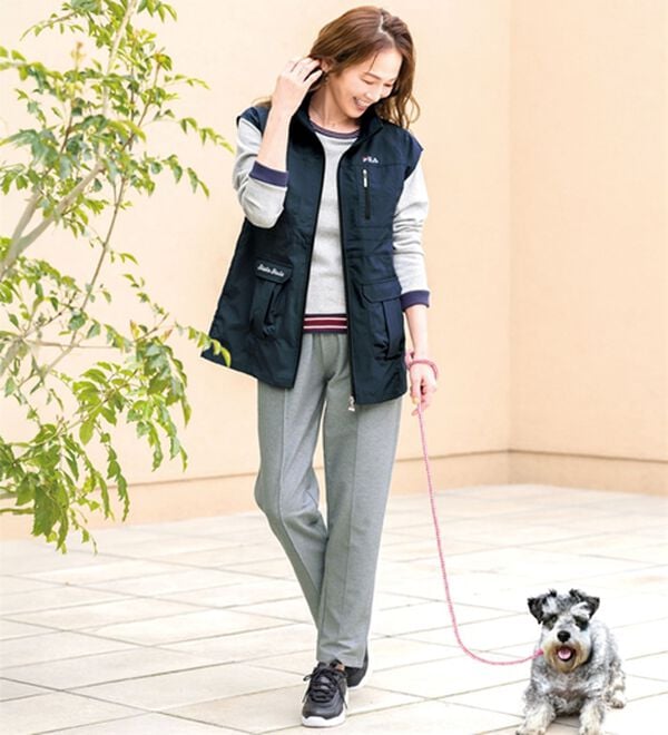ルフラン（ルフラン）の「【ＦＩＬＡ】キャップスリーブお散歩ベスト（ベスト）」｜詳細画像