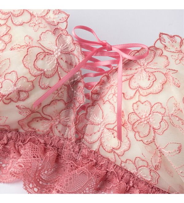 YU'NOW（ユナウ）の「ぷるるん谷間のノンワイヤーブラ＆ショーツ（ブラジャー＆ショーツセット）」｜詳細画像