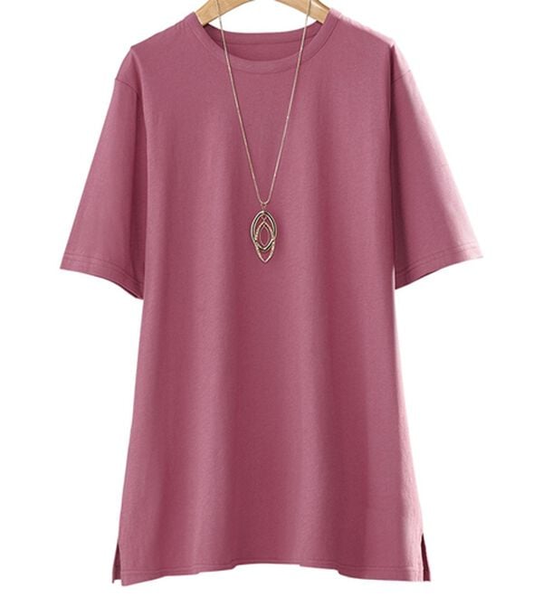 BELLUNA（ベルーナ）の「【５枚組】汗ジミ対策強撚綿１００％Ｔシャツ（Tシャツ）」｜詳細画像