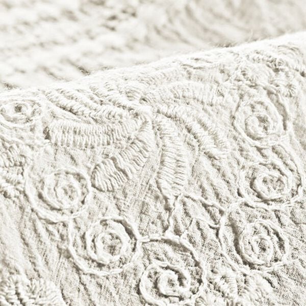 BELLUNA（ベルーナ）の「綿混ワッシャー素材パネル刺しゅうブラウス（ブラウス）」｜詳細画像