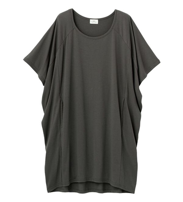 Viola e Viola（ヴィオラ エ ヴィオラ）の「【５つの機能付】ゆるコクーンチュニック（チュニック）」｜チャコール