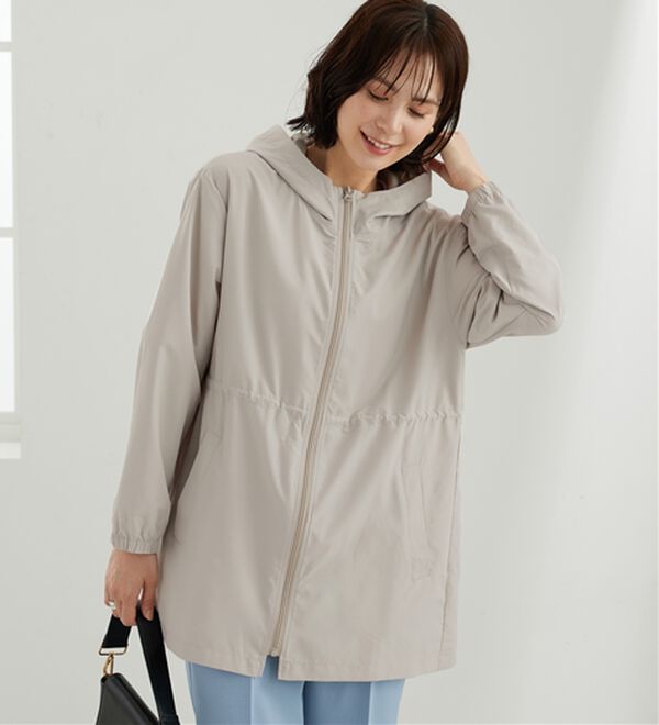 BELLUNA（ベルーナ）の「はっ水加工ドロスト使い軽量パーカー（その他ジャケット）」｜詳細画像