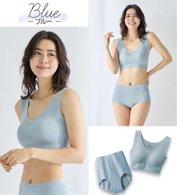 LAVIENNE（ラヴィエンヌ）の「【ノーブラ感覚】締め付けから解放する綿混のスーピタリラックスブラ・ショーツ（別売）（ブラジャー）」｜詳細画像