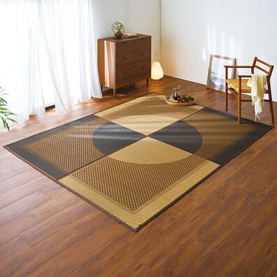 「柄が選べる純国産い草ラグ（い草ラグ）」