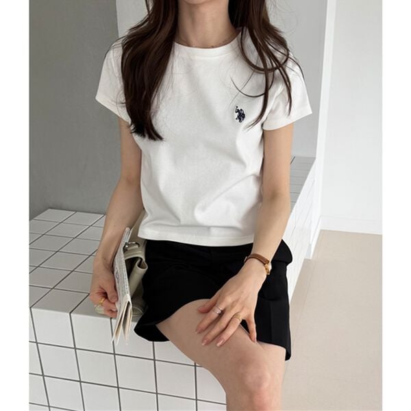 GeeRA（ジーラ）の「【ＵＳ．ＰＯＬＯ．ＡＳＳＮ】汗染み防止ミニＴシャツ（Tシャツ）」｜詳細画像