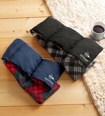 「【２色組】＜ダンロップ・リファインド＞リバーシブルダウンマフラー（メンズストール・マフラー）」