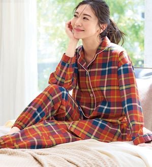 LAVIENNE（ラヴィエンヌ）の「綿１００％ふんわり柔か微起毛パジャマ（パジャマ・ルームウェア）」｜詳細画像