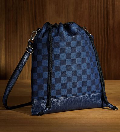 「倉敷デニム&times;姫路レザー２ＷＡＹイマドキ信玄袋（その他メンズバッグ）」