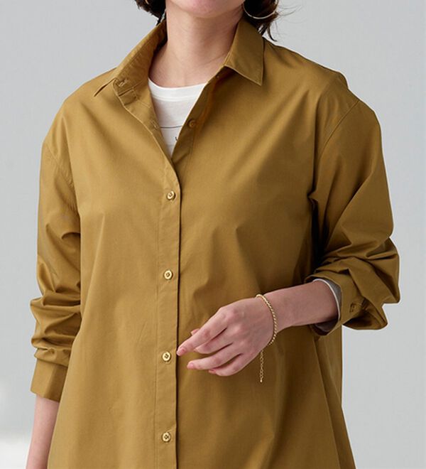 BELLUNA（ベルーナ）の「＜ＳＯＬＯＴＥＸ（Ｒ）＞ストレッチシャツワンピース（シャツワンピース）」｜詳細画像