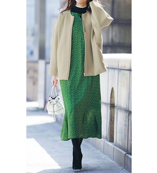 TRAM福岡　コクーンシルエット ローブコート TRAM福岡 コクーンシルエット ローブコート 進化したコクーン